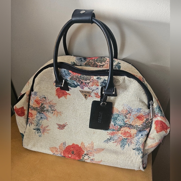 Guess Handbags - Vintage Guess Large Floral Travel Duffle Bag Y2K Retro